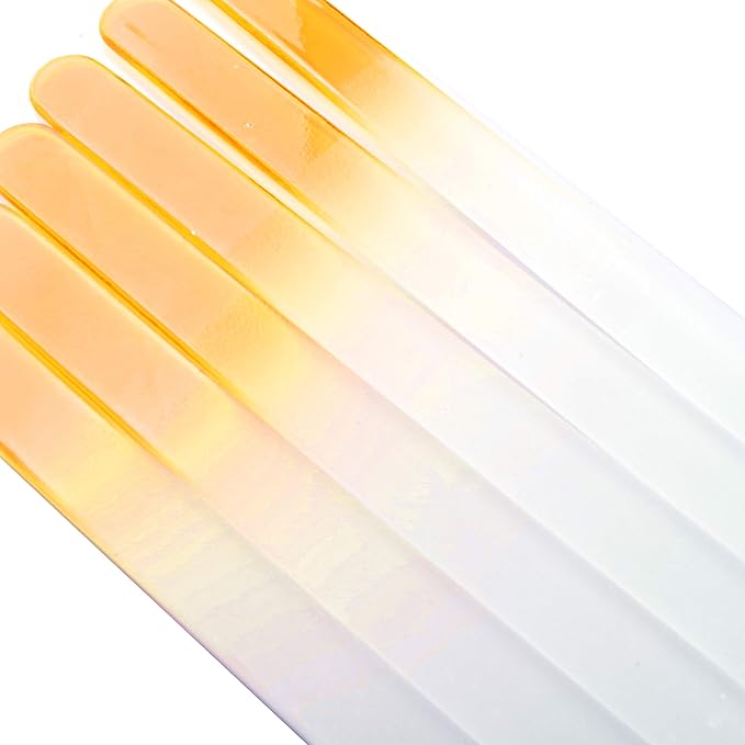 SIUSIO 30 Pack Professional Czech Crystal Glass Nail Files Buffer Manicure Tools Kit Set Gradient Rainbow Color for Nail polishing - The Best Emory Boards for Fingernail & Toenail Care (SIX Color)