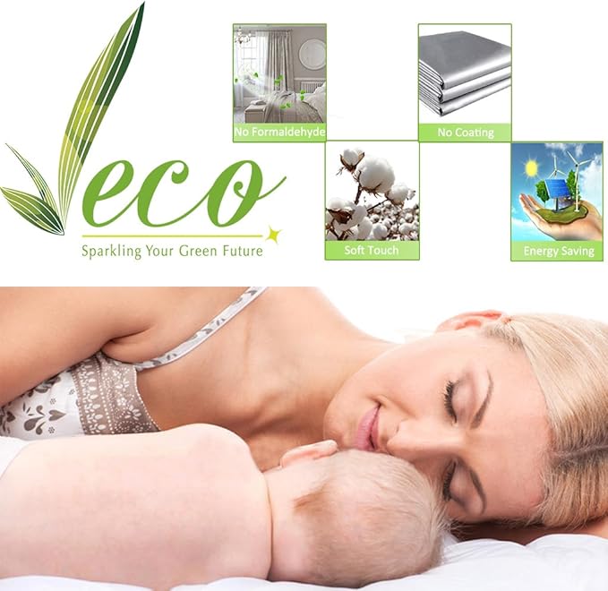 NICETOWN Aqua Blue 100% Blackout Lined Curtains, 2 Thick Layers Completely Blackout Window Treatment Thermal Insulated Drapes for Kitchen/Bedroom (1 Pair, 52" Width x 63" Length Each Panel)