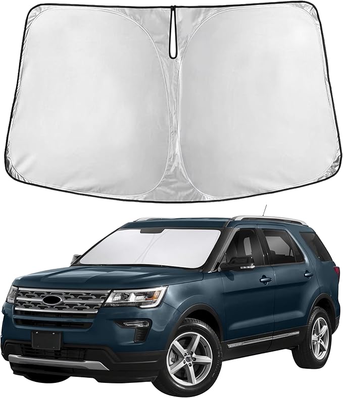 Econour Windshield Sunshade for Cadillac Vistiq 2026, Sun Visor for Front Windshield & Window Sun Shade Cover, UV Heat Blocker & Protector, Car Accessories