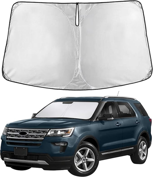 Econour Windshield Sunshade for Cadillac Vistiq 2026, Sun Visor for Front Windshield & Window Sun Shade Cover, UV Heat Blocker & Protector, Car Accessories