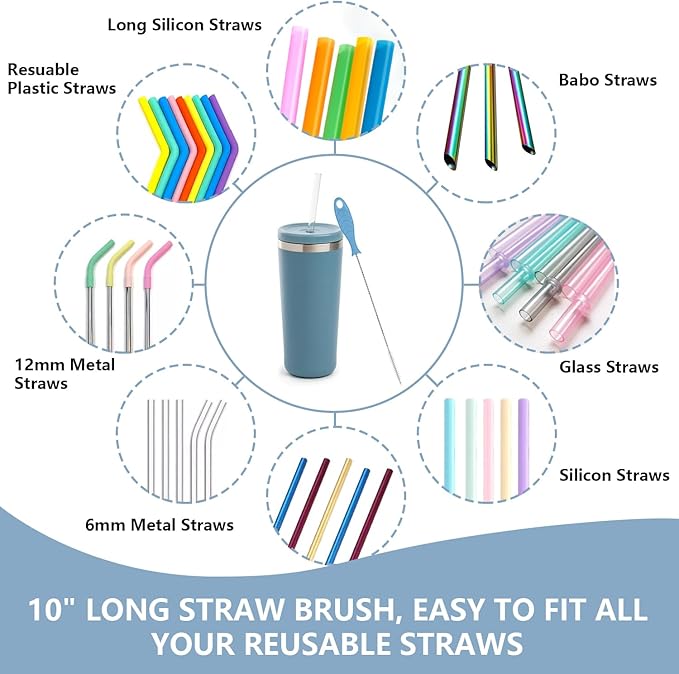 Silicone Bottle Cleaning Brush,Baby Travel Essential Bottle Brush Set, 3 in 1 Silicone Brush, Nipple Brush, Straw Brush