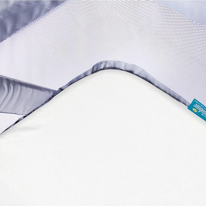 100% Cotton Bassinet Sheets Fit for AirClub, AMKE 3 in 1 Bassinet, Newton and Bellababy Bassinet Bedside Sleeper, 2 Pack, Breathable and Soft Sheet for Baby, White