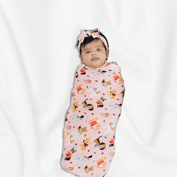 Swaddles for Newborns Baby Blanket Set Ultra-Soft 95% Bamboo Viscose Baby Swaddle for 0-3 Months | Newborn Essentials Must Haves Bamboo Viscose Swaddle Blankets
