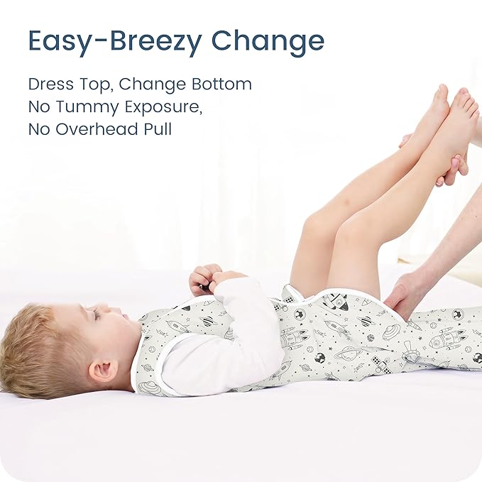 TOTBASIC 1.0 TOG Toddler Sleep Sack for 2T 3T 4T, Wearable Blanket Baby Sleeping Bag with 2-way Safe Zipper, Ultra Soft All Season Sleep Sack for 24-36-48 Months, 1 Pack(Space Odyssey)