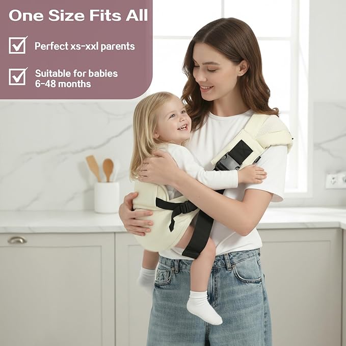 Toddler Sling Carrier, Toddler Carrier Sling, Baby Carriers Hip Carriers with Backrest, Lightweight Travel-Friendly Baby Slings Carriers, Purple