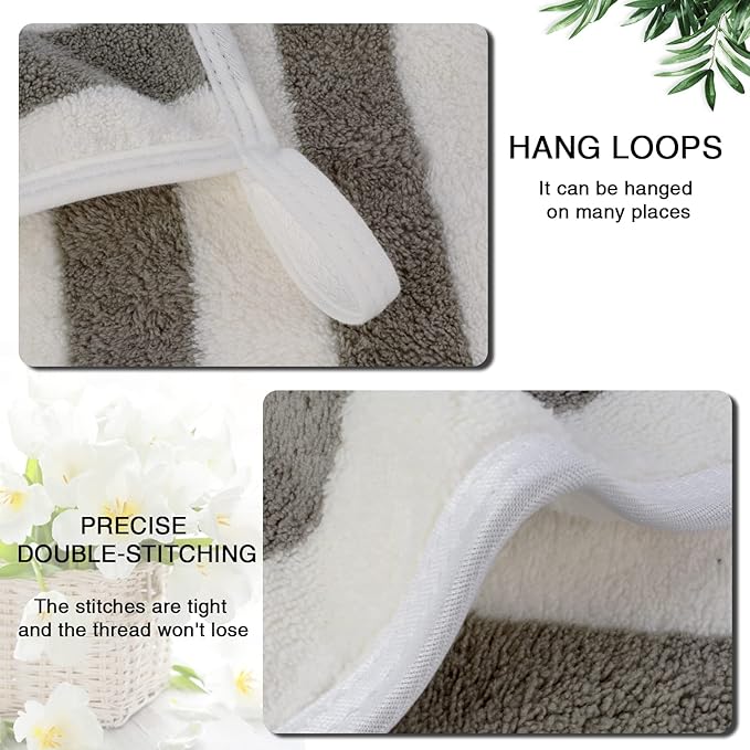 SINLAND Microfiber Facial Cloths Fast Drying Washcloth 12inch x 12inch Absorbent Face Wash Cloth Soft Makeup Remover Cloths