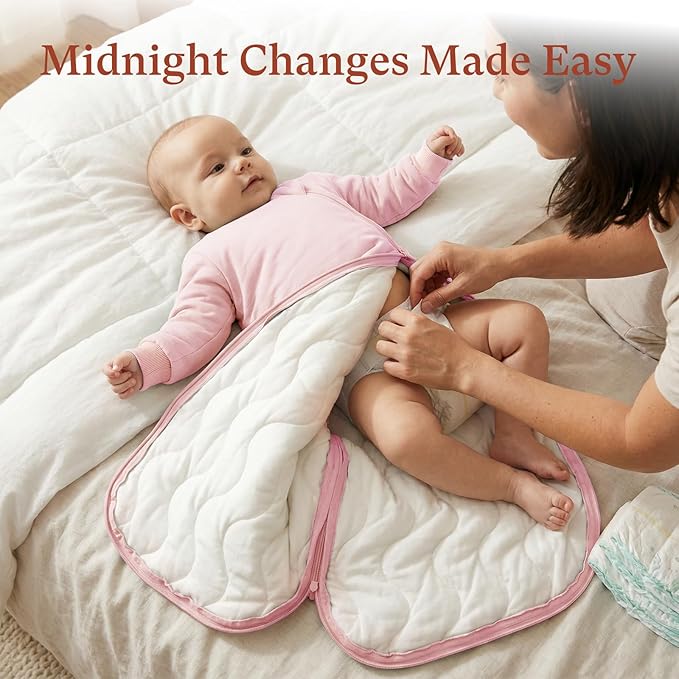 littogoose Baby Sleep Sack 1.0 TOG, Long Sleeve Wearable Blanket Soft Infants Sleeping Sack Boy Girl for 3-6 Months 2T-4T