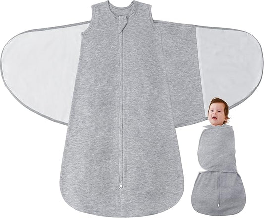 LILBESTIE Baby Swaddle Sleep Sack, 1.0 Tog New-Parent-Friendly Swaddle for Newborns & infant 6-12 Months Baby Wearable Blanket Reduce Startle Reflex, Newborn Boys Girls Registry Essentials
