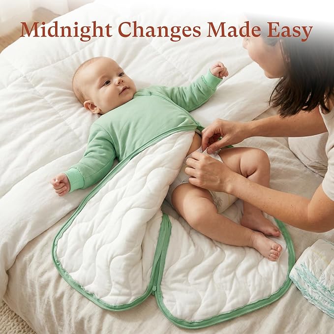 littogoose Baby Sleep Sack 1.0 TOG, Long Sleeve Wearable Blanket Soft Infants Sleeping Sack Boy Girl for 3-6 Months 2T-4T