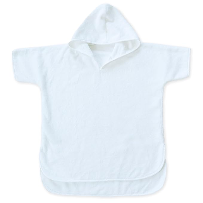 Natemia Hooded Towel Poncho – 100% Organic Cotton - Kids & Toddler Beach Towel with Hood - GOTS Certified - Gentle on Sensitive Skin - Cozy Swim & Bath Towel for Boys, Girls - Perfect Registry Gift