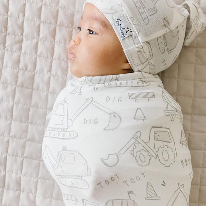 Copper Pearl Large Premium Knit Baby Swaddle Receiving Blanket Gage