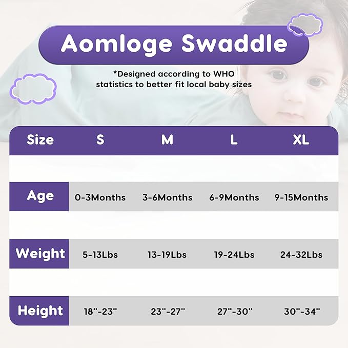 PuppyPaws Baby Sleep Sack, Transitional Swaddle, Swaddles for Newborns，1.0 Tog Sleep Sack 6-9 Months, Wearable Blanket Baby with 2-Way Zipper