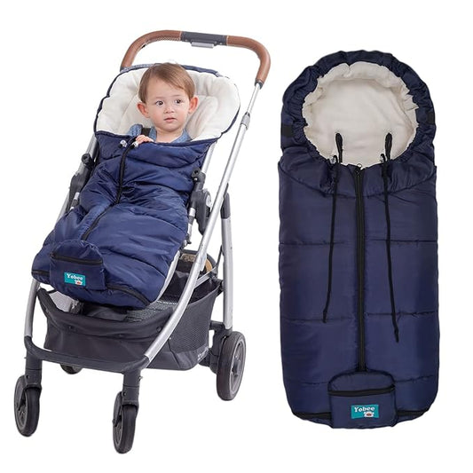 Yobee Universal Stroller Footmuff Premium Pushchair Bunting Bag Winter Buggy Cover Padded Warm Sleeping Sack Tour Stroller Accessories