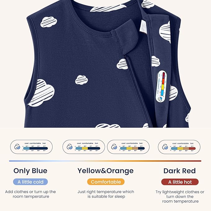 kaiya baby Unisex Sleeping Bag for Babies and Toddlers 0.5 Tog Sleep Sack 0-6 Months, Newborn Sleep Sack, Wearable Blanket Baby, One Piece Sleeveless, Gifts for Baby