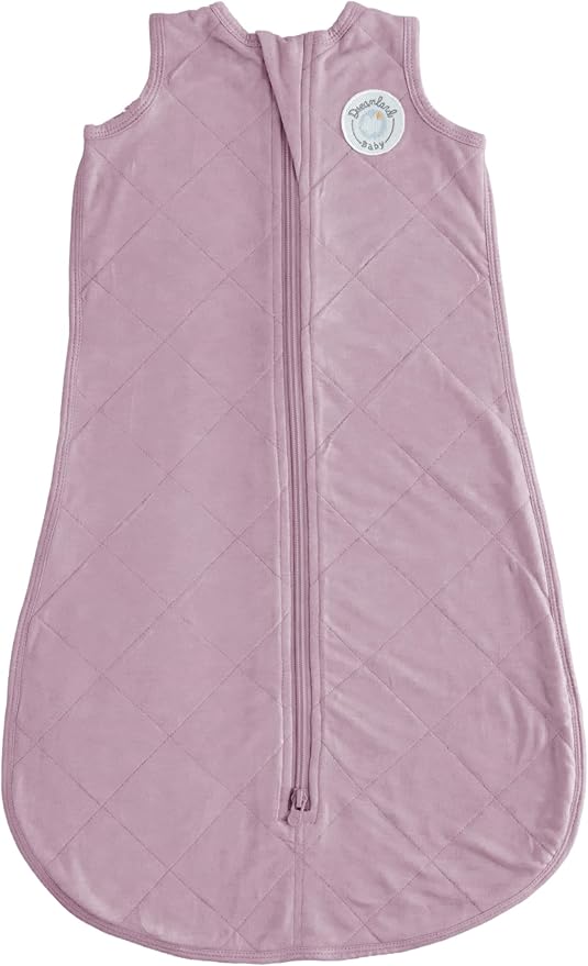 Dreamland Baby Lightweight Bamboo Viscose Sleep Sack (6-12 Months). 1.0 TOG Ultra Soft Blanket w/ 2-Way Zipper. 95% Viscose, 5% Spandex (Mauve). Mom-Owned US Business, Premium Materials