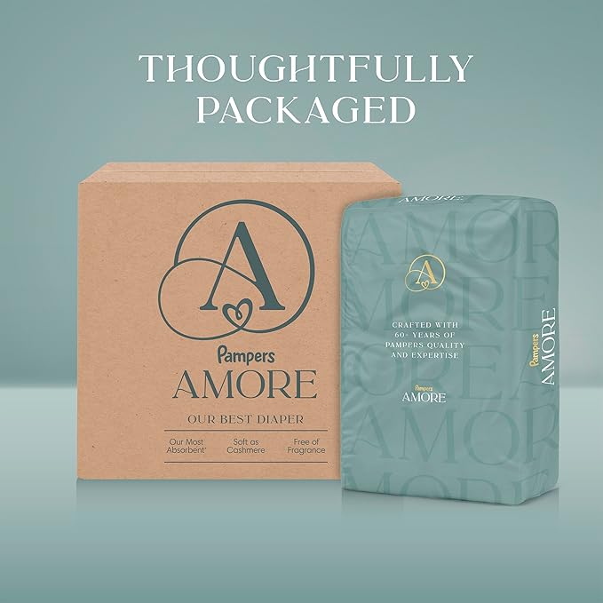 Pampers Amore, Size 2 (10-22 lbs), 186 Count, Our Best Diaper