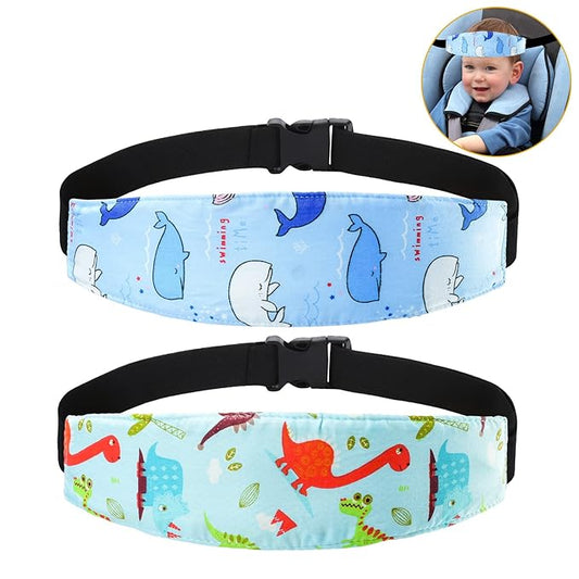 Baby Carseat Head Support,Car seat Straps Pillow Support Ban,Stroller Neck Relief Strap Headrest,Slumber Sling Sleep Positioner for Toddler Infants Child Children Kids
