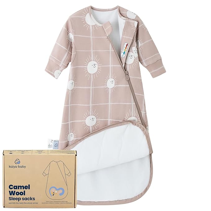 Unisex Sleeping Bag for Babies and Toddlers 1.0 Tog Sleep Sack 6-18 Months, Newborn Sleep Sack, Wearable Blanket Baby, One Piece Long Sleeves, Gifts for Baby