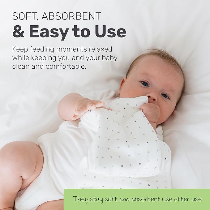 Lamb Babies Posh Baby Cotton Burp Cloths, Absorbent, Lightweight, and Gentle Cotton for Mess-Free Moments, Baby Burp Cloths for Boys and Girls An Essential Addition to Every Parent's Diaper Bag