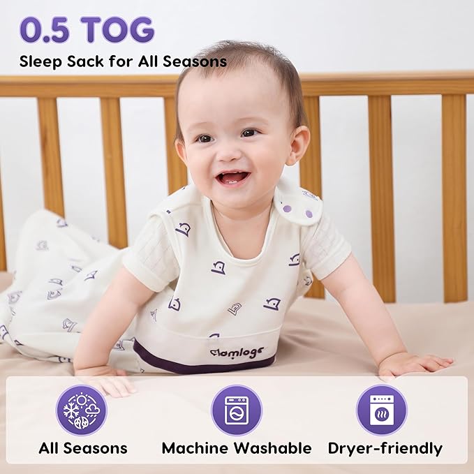 PuppyNap Baby Sleep Sack, Toddler Sleep Sack 3-Pack Set, Sleep Sack 18-24 Months, 100% Organic Cotton Sleep Sack with 2-Way Zipper.