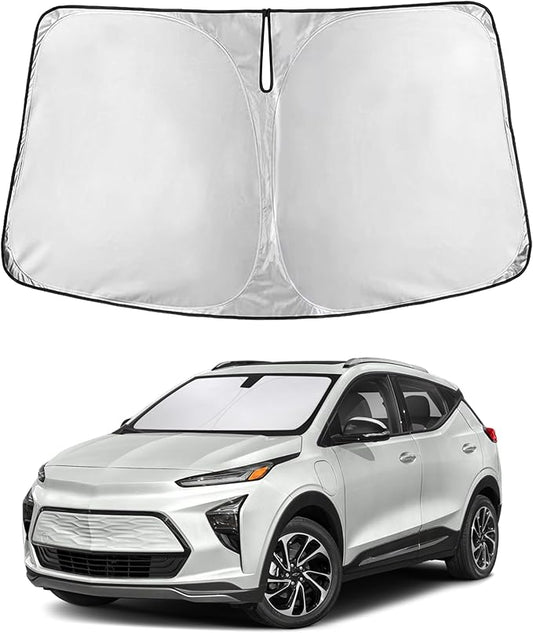 Econour Windshield Sunshade for Chevrolet Bolt Euv 2022 2023 2024, Sun Visor for Front Windshield & Window Sun Shade Cover, UV Heat Blocker & Protector, Car Accessories
