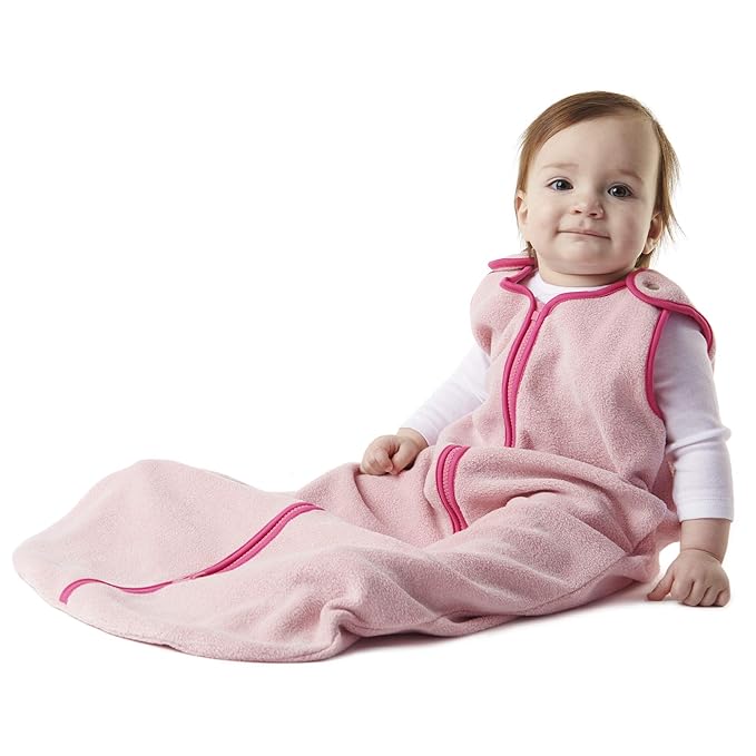 Baby Deedee Sleep Nest Fleece Sleeping Bag, Sweet Pink, 6-18 Month