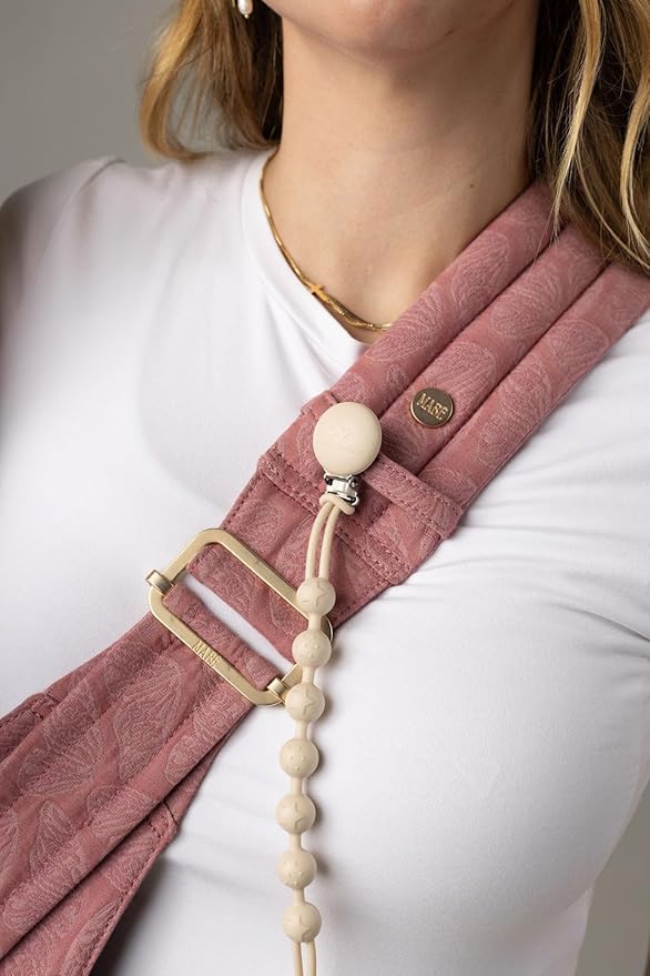 Mabē Monarch Toddler Sling Carrier – Ergonomic Hip Carry Support for Toddlers – Adjustable and Breathable Sling for Easy Up/Down & Comfortable Holding (16–45 lbs, Mauve Wings)