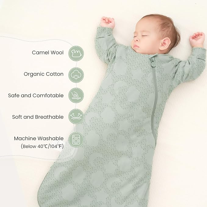 Unisex Sleeping Bag for Babies and Toddlers 3.5 Tog Sleep Sack, Baby Sleep Sack, One piece with sleeves, Gifts for Baby