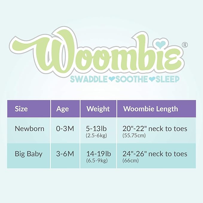 Woombie Grow with Me Baby Swaddle, Convertible Swaddle Fits Babies 0-9 Months, Expands to Wearable Blanket for Babies up to 18 Months, Blue Lanterns