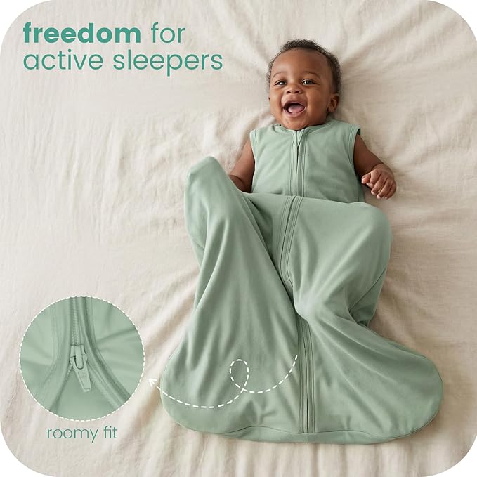 TOTCHILL Baby Sleep Sacks Lightweight, Soft & Breathable 0.5 TOG Wearable Blanket with Zipper, 3-Pack 0-3-6-12-24-4T