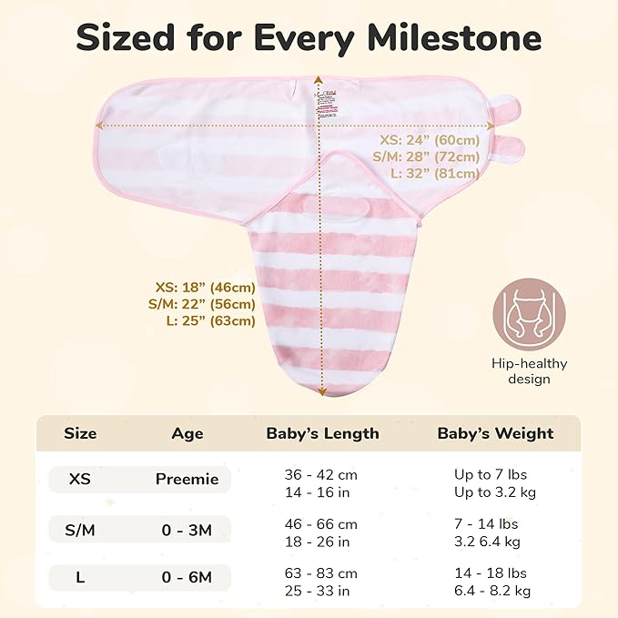 Mama Cheetah Baby Swaddle Blanket with Zipper, Newborn Swaddle Sack, Baby Swaddles Sleep Sack 0-3 Months, Baby Swaddle Wrap for Baby Boy & Girl, 4-Pack