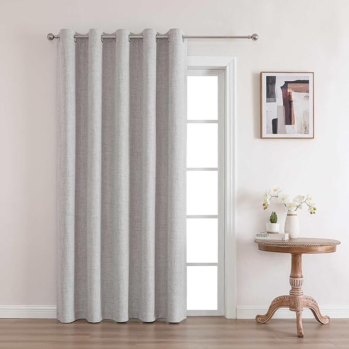 Joydeco Custom Textured 100% Blackout Curtain for Bedroom and Living Room. Grommet Textured Thermal Insulated Room Darkening Curtain 1 Panel (Custom Size and Color)