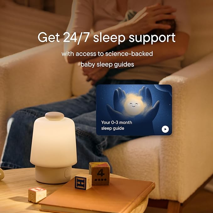 Hatch Baby Sound Machine, Night Light | Hatch Baby Model | Sleep Support | Registry Essential, Routine Builder, Time-to-Rise Alarm Clock, White Noise, Nursery Stories, Toddler Kids (Wi-Fi), Greige