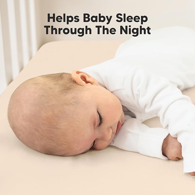 2-Pack Waterproof Crib Sheets for Boys, Girls - 52x28 Fitted Organic Cotton Baby Crib Sheets, Toddler Mattress Protector Cover, Washable, Soft & Durable Baby Bedding Essentials (Cameo)