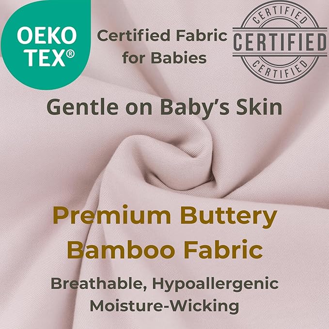 YumiBabe Premium Baby Sleep Sack, Organic Bamboo Wearable Blanket Ultra-Soft, Safe, Breathable Baby Sleeping Bag