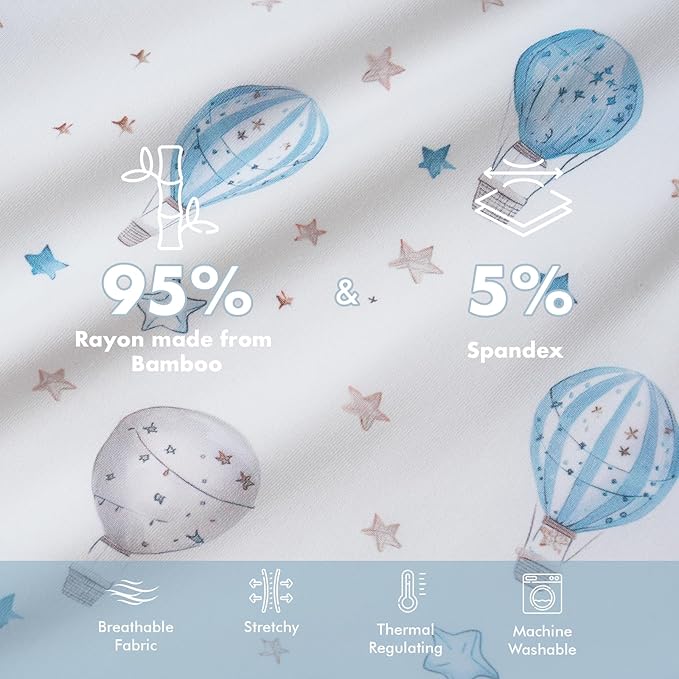 FJORHAL Rayon Made from Bamboo Sleep Sack – TOG 1.0 Soft Wearable Blanket for Infants & Toddlers