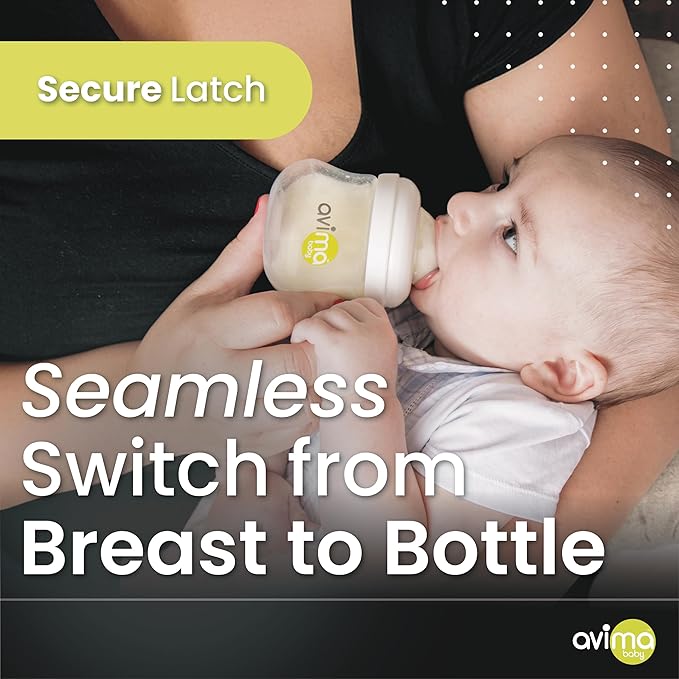 Avima Baby Anti Colic Nipples for Standard Neck Bottles, Silicone Breast Like Nipples - 6 to 9+ Months, Fast Flow, Level 3 (Pack of 6)