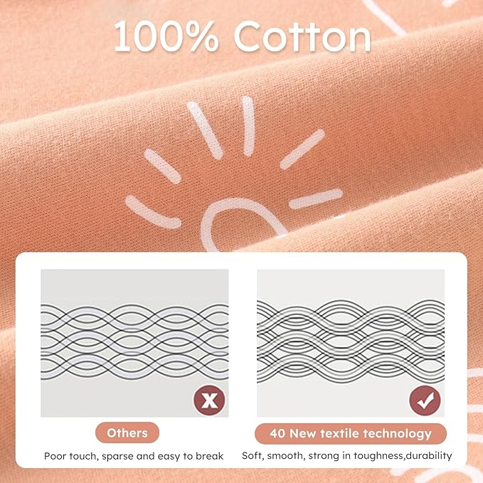 Yoofoss Baby Swaddles for Newborns 100% Organic Cotton, Adjustable Swaddle Sleep Sack 3-6 Months Newborn Swaddle Sack, Breathable Soft(Medium)