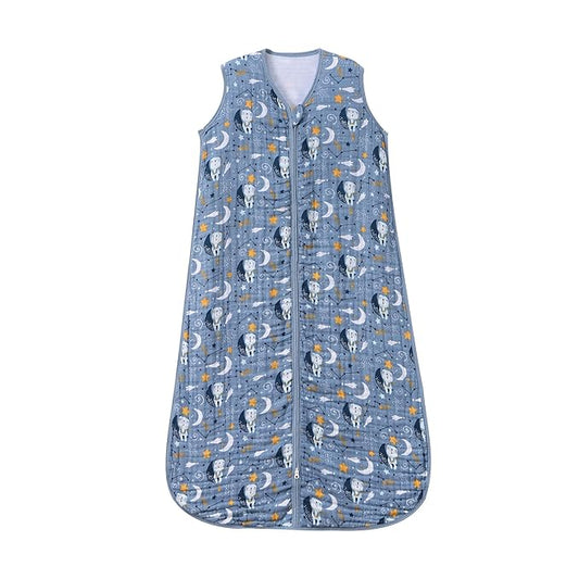 TADO MUSLIN Baby Sleep Sack 0-6 Months Wearable Blanket for Babies 100% Organic Cotton 2-Way Zipper YKK 0.5 TOG Toddler Sleeping Sacks Bears