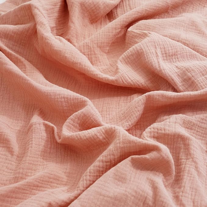 Muslin Crib Sheets–100% Organic Cotton Baby Sheets for Boys & Girls,2 Pack Muslin Mini Crib Sheets for Toddler Mattress,Breathable Crib Mattress Sheets 28''x52''(Flower)