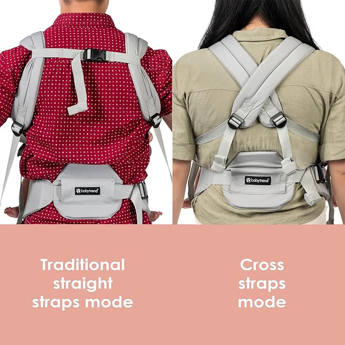 Baby Trend Caleo Charm Deluxe 3‑in‑1 Newborn Carrier, Eden – 100% Cotton, Machine Washable, Lumbar Support & Weather Protection