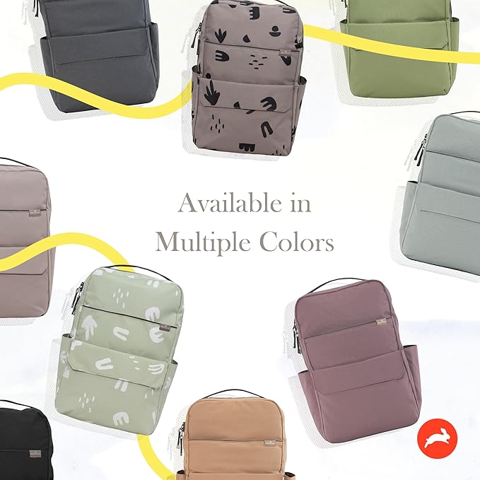 RED ROVR Roo Lightweight 1 LB Diaper Bag Backpack | 11 organizational pockets| Durable & Water-Resistant (Toffee)