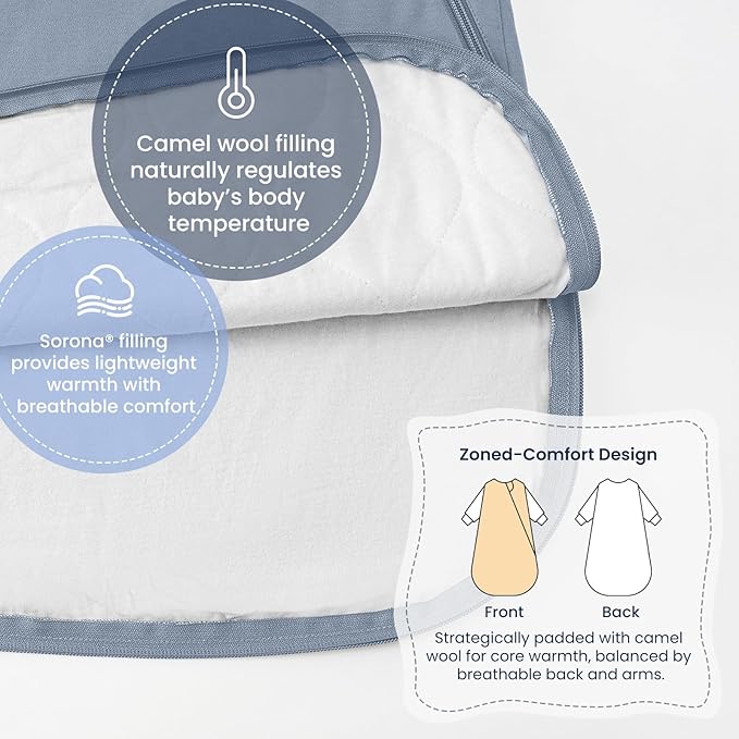 kaiya baby Unisex Sleeping Bag for Babies and Toddlers 1.0 Tog Sleep Sack 0-6 Months, Newborn Sleep Sack, Wearable Blanket Baby, One Piece Sleeveless Sleep Sack, Gifts for Baby