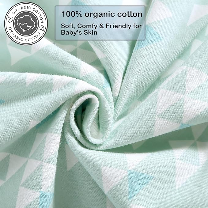 Baby Sleep Sack Swaddle,Swaddles 3-6 Months,3-Way Adjustable Wearable Transition Blanket Boy And Girl,100% Cotton,TOG 1.0(Green)