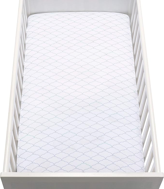 Newton Baby Fitted Crib Sheet (2-Pack) - Ultra Breathable and Soft, Organic Cotton, Fits All Standard Cribs, White Dreamweaver