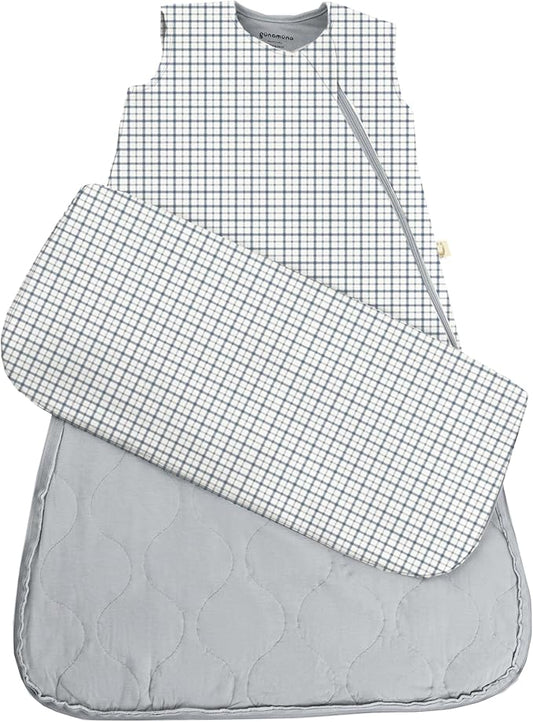 GUNAMUNA Sleep Sacks for Babies Toddlers and Newborns, Easy Changing Diaper Zipper, Cozy, 2.5 TOG