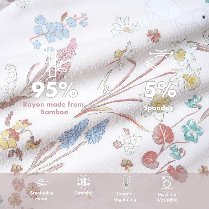 FJORHAL Rayon Made from Bamboo Sleep Sack – TOG 1.0 Soft Wearable Blanket for Infants & Toddlers