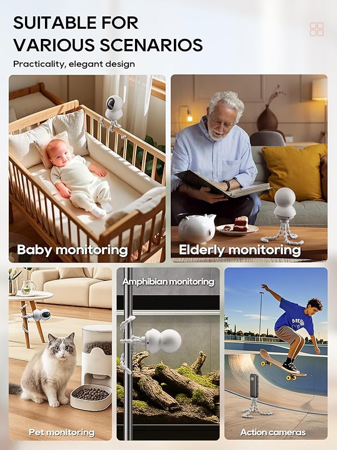 Tripod Baby Monitor Mount-White(2pcs)