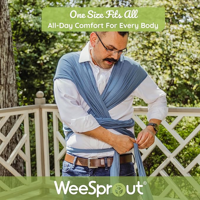 WeeSprout Baby Wraps Carrier - Perfect Child Sling for Newborn and Infant, Enhances Bonding, Soft and Breathable, Ideal for Babywearing
