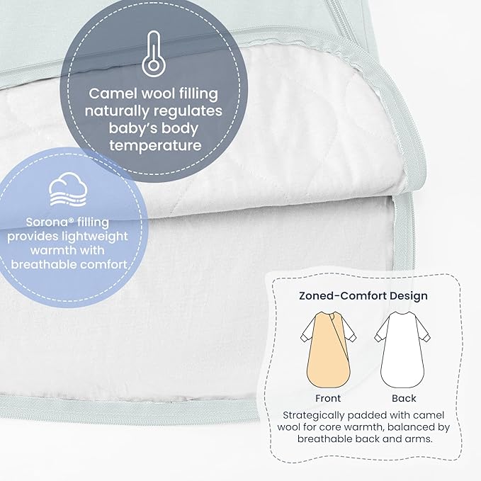 Unisex Sleeping Bag for Babies and Toddlers 1.0 Tog Sleep Sack 18-36 Months, Newborn Sleep Sack, Wearable Blanket Baby, One Piece Long Sleeves, Gifts for Baby